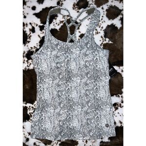 Gemini Support Tank - Garden Snake Print